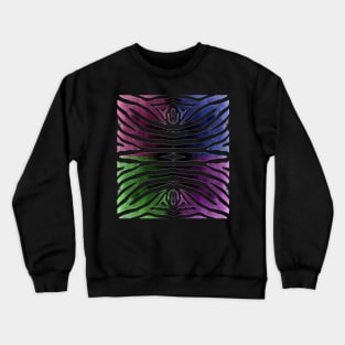 Zebra Print 3 Crewneck Sweatshirt